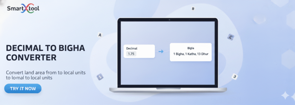 Decimal to Bigha Converter